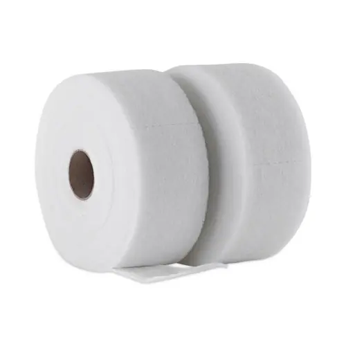 Boardwalk® TrapEze Disposable Dusting Sheets, 5" x 125 ft, White, 250 Sheets/Roll, 2 Rolls/Carton