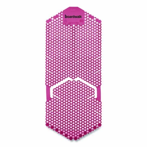 Boardwalk® Vertical Urinal Screen, Spiced Apple Scent, Red, 6/Carton