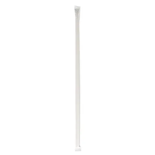 Boardwalk® Wrapped Jumbo Straws, 10.25", Polypropylene, Red/White Striped, 2,000/Carton