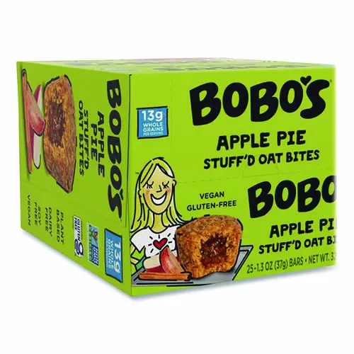 Bobo's Stuff'D Apple Pie Oat Bites, 1.3 oz, 25 Count Box