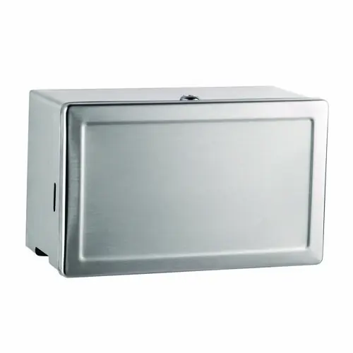 Bobrick Surface-Mounted Paper Towel Dispenser, Satin Finish Stainless Steel