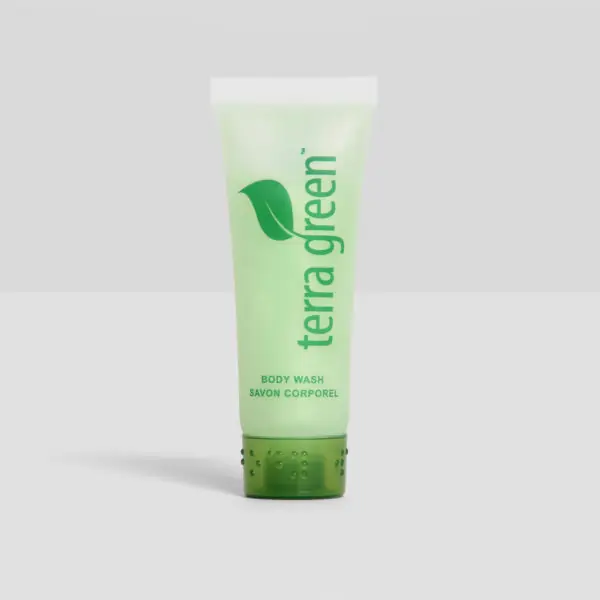 Body Wash – Terra Green, Screw Cap Tube, Lemongrass, 18 ml, Case of 600