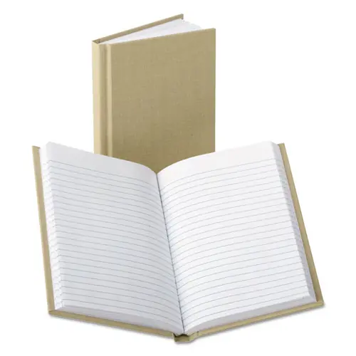 Boorum & Pease® Bound Memo Books, Narrow Rule, Tan Cover, 96 Sheets, 7 x 4.13"