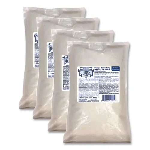 Boraxo® Orange Heavy Duty Hand Cleaner Refill, Citrus Scent, 2 L, 4/Carton