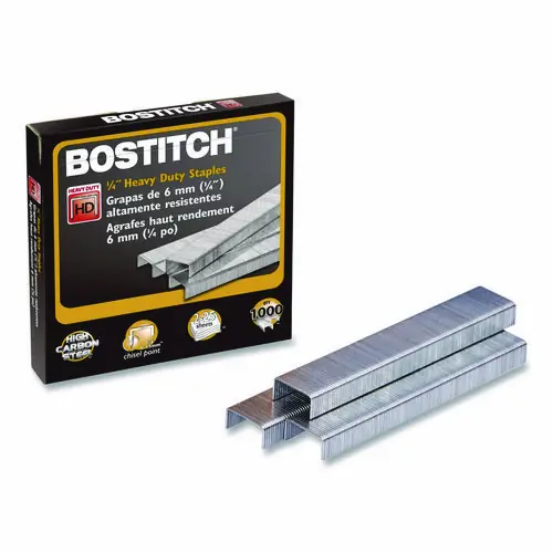 Bostitch® Heavy-Duty Premium Staples, Steel, 1,000/Box