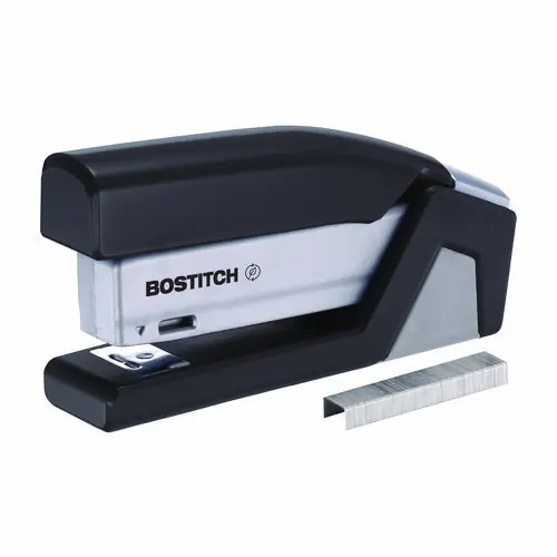 Bostitch® InJoy One-Finger 3-in-1 Eco-Friendly Compact Stapler, 20-Sheet Capacity, Black