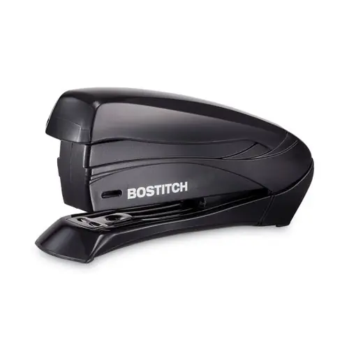 Bostitch® Inspire Spring-Powered Half-Strip Compact Stapler, 15-Sheet Capacity, Black