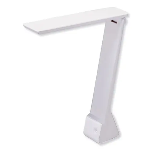Bostitch® Konnect Rechargeable Folding LED Desk Lamp, Gray/White