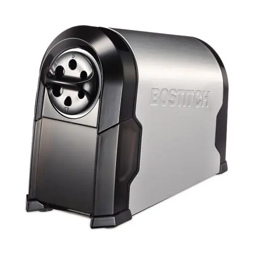 Bostitch® Super Pro Glow Commercial Electric Pencil Sharpener, AC-Powered, Black/Silver