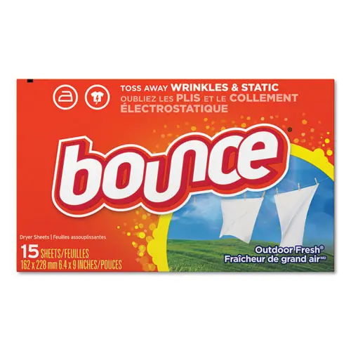 Bounce® Fabric Softener Sheets, Outdoor Fresh, 15 Sheets/Box