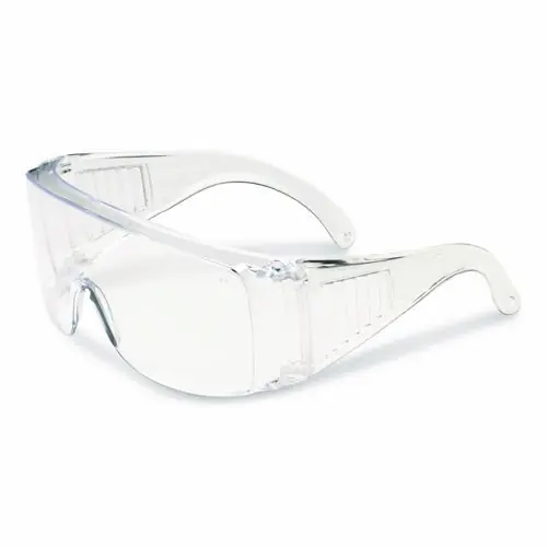 Bouton® The Scout OTG Rimless Safety Glasses, Clear Plastic Frame, Clear Polycarbonate Lens