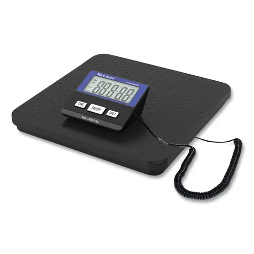 Brecknell PS150 Slimline Portable Bench Scale - 150 lbs/70 kg Capacity, Black
