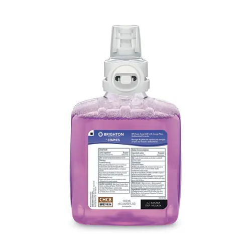 Brighton Professional™ BP8 Foam Hand Soap Refill, Fruity Scent, 1,200 mL, 2/Carton