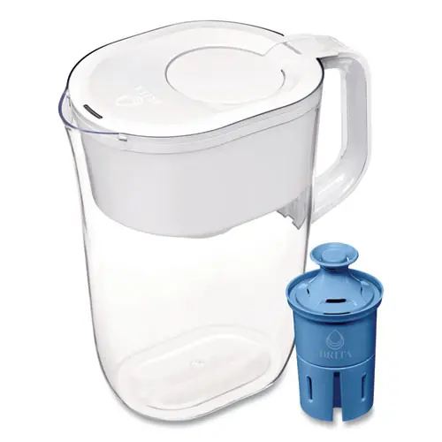 Brita® Tahoe Water Pitcher with Elite Filter, 10 Cups, Bright White, 2/Carton