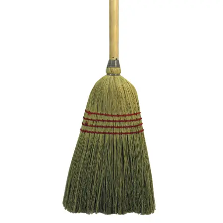 Broom Maid Mixed Fiber with Wood Handle