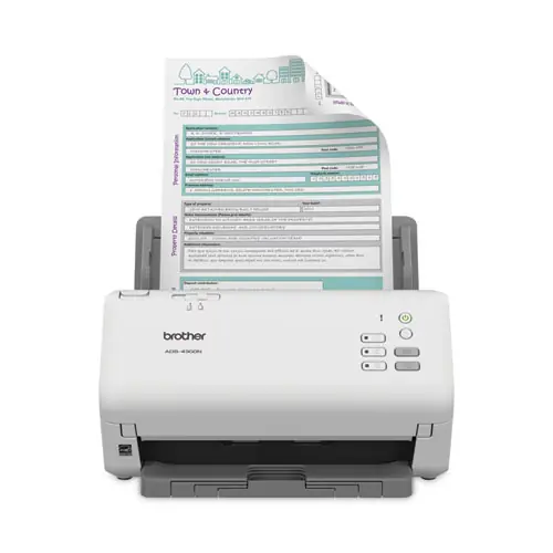 Brother ADS-4300N Professional Desktop Scanner, 600 dpi, 80-Sheet ADF
