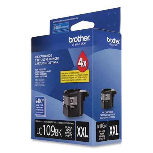 Brother LC109BK Innobella Super High-Yield Ink Cartridge, Black, 2,400 Page-Yield