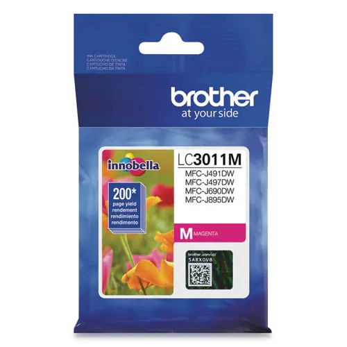Brother LC3011M Ink Cartridge, Magenta, 200 Page Yield