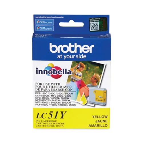 Brother LC51BK, LC51C, LC51HYBK, LC51M, LC51Y Ink