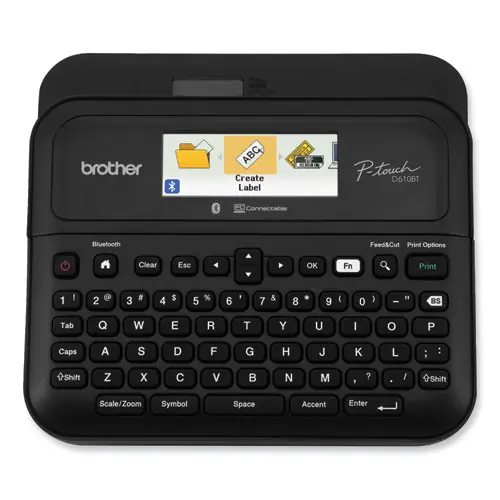Brother P-Touch® D-610BTVP Connected Label Maker with Color Display