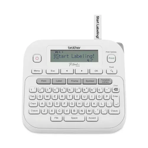 Brother P-Touch® PT-D220 Label Maker, 2-Line Display