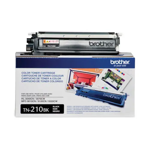 Brother TN210BK Toner, Black, 2,200 Page Yield