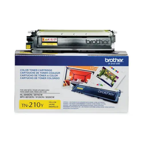 Brother TN210Y Toner Cartridge, Yellow, 1,400 Page Yield