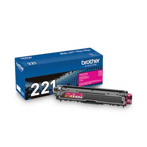 Brother TN221M Toner Cartridge, Magenta, 1,400 Page Yield