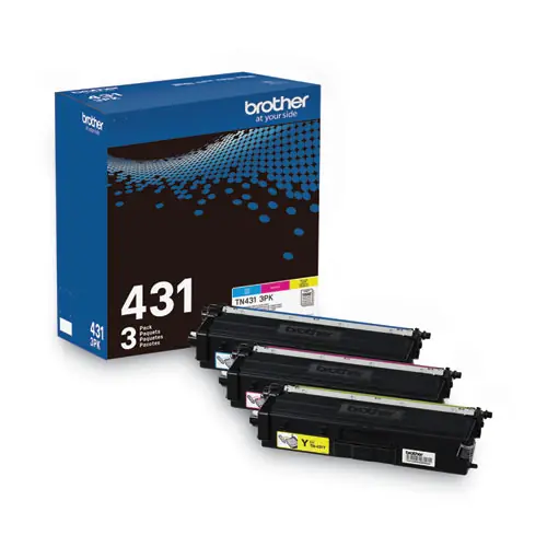 Brother TN4313PK Toner Cartridge, Cyan/Magenta/Yellow, 3-Pack, 1,800 Page Yield