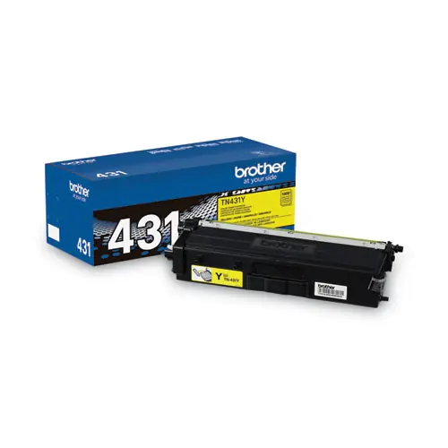 Brother TN431Y Toner Cartridge, Yellow, 1,800 Page Yield