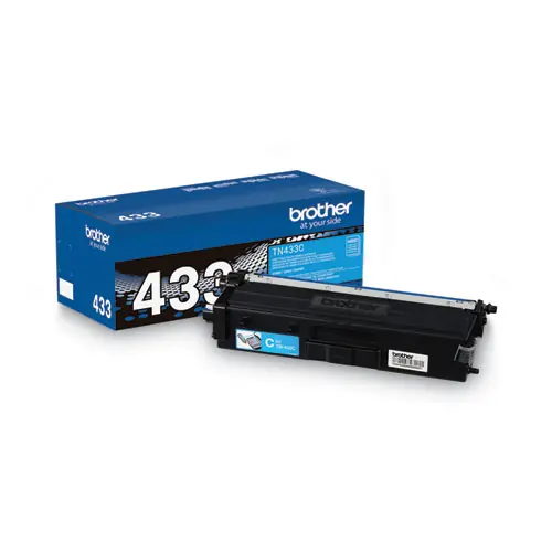 Brother TN433C High-Yield Toner Cartridge, Cyan, 4,000 Page Yield
