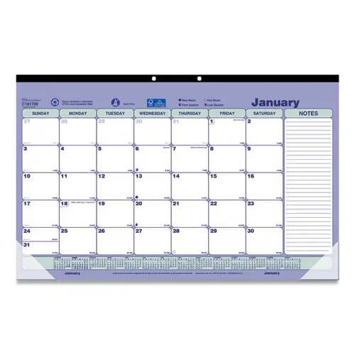 Brownline® Monthly Desk Pad Calendar