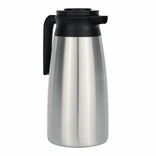 BUNN® 1.9 Liter Thermal Pitcher, Stainless Steel/Black