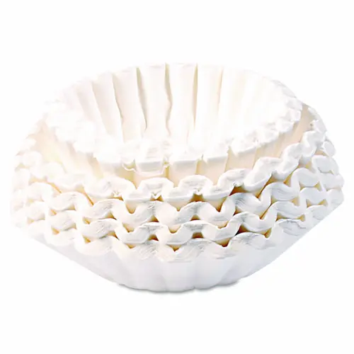 BUNN® Commercial Coffee Filters, 12 Cup Size, Flat Bottom, 500/Bag, 2 Bags/Carton