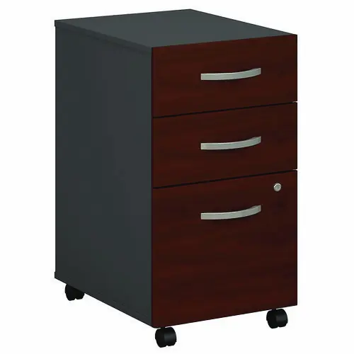 Bush® Series C Three-Drawer Mobile Pedestal File