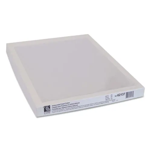 C-Line® Antimicrobial Protected Poly Project Folders, Letter Size, Clear, 25/Box