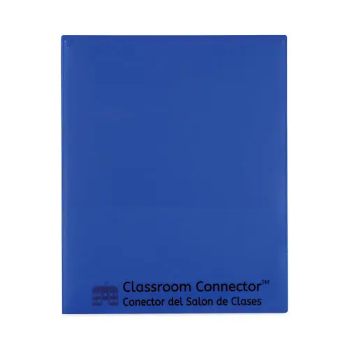 C-Line® Classroom Connector Folders, Blue, 25/Box