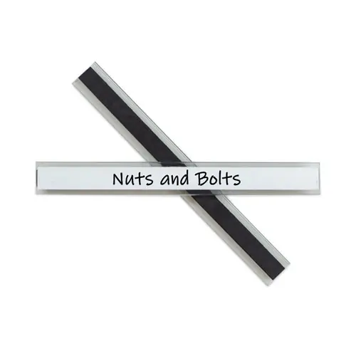 C-Line® Clear Magnetic Label Holders, Side Load, 6 x 0.5, 10/Pack