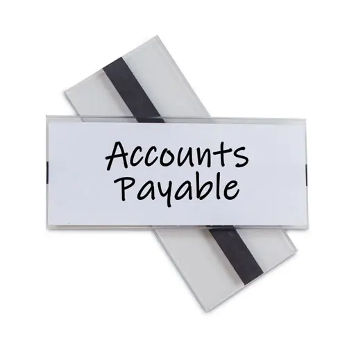 C-Line® Clear Magnetic Label Holders, Side Load, 6 x 2.5, 10/Pack