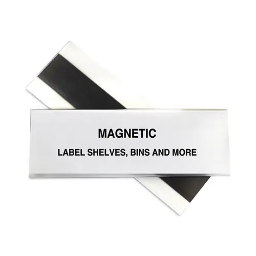C-Line® HOL-DEX Magnetic Shelf/Bin Label Holders, Clear, 10/Box