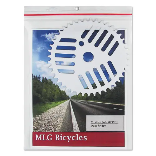 C-Line® Industrial Zipper Seal Shop Ticket Holders, Vinyl, Clear, 9 x 12, 15/Box