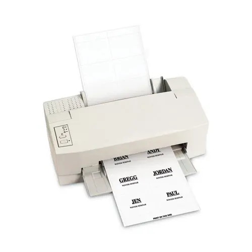 C-Line® Name Badge Inserts, White, 60/Pack