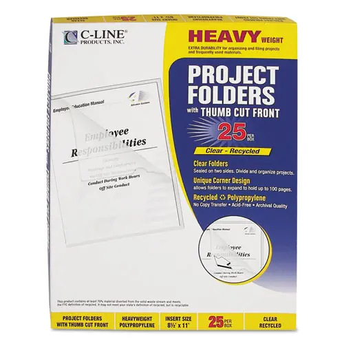 C-Line® Poly Project Folders