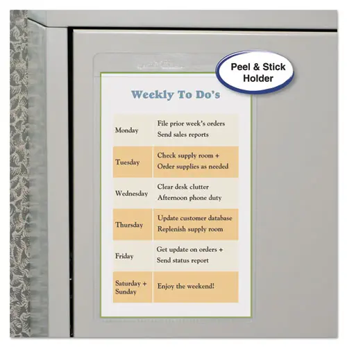 C-Line® Self-Adhesive Shop Ticket Holders, Super Heavyweight, 5 x 8, 50/Box