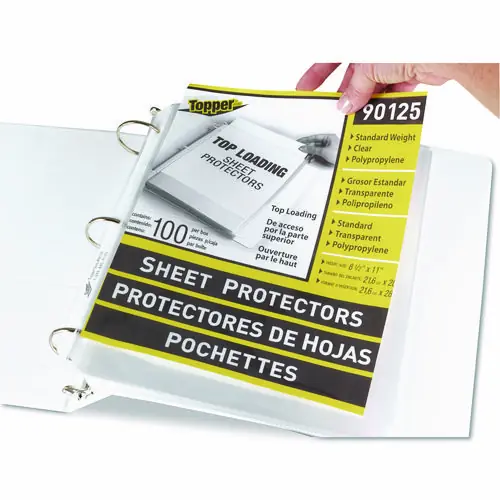 C-Line® Top-Load Polypropylene Sheet Protectors, Letter Size, Clear, 100/Box