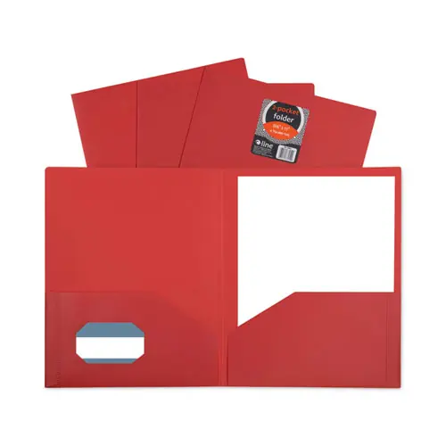 C-Line® Two-Pocket Heavyweight Poly Portfolio Folder