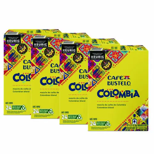 Café Bustelo 100 Percent Colombian K-Cups, 96/Carton