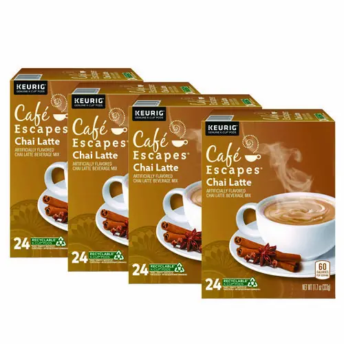Café Escapes® Chai Latte K-Cups, 96/Carton