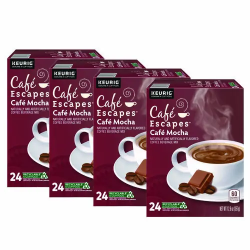 Café Escapes® Mocha K-Cups, 24/Box, 96/Carton