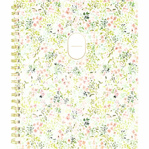 Cambridge® Leah Bisch Academic Year Weekly/Monthly Planner, Floral Artwork, 11" x 9.25", Multicolor Cover, 12-Month: July 2024-June 2025